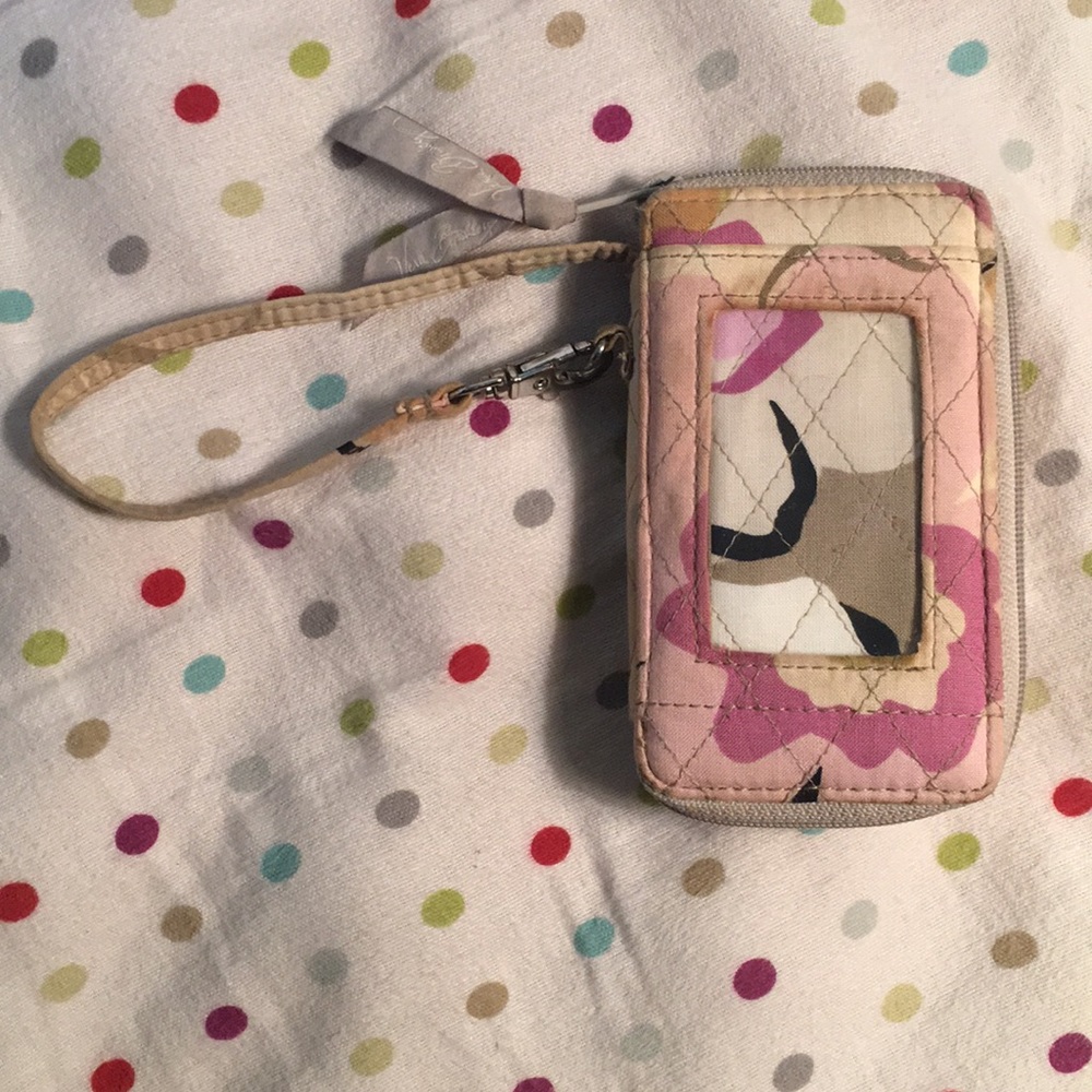 Vera Bradley Purple and grey wristlet wallet